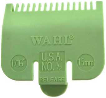 Wahl Opzetkam Plastic Gekleurd #0.5 - 1,5mm Groen