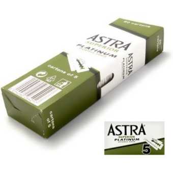 Astra Superior Platinum Scheermesjes - Double Edge Blades - Shavette - Safety Razor Blades 100st