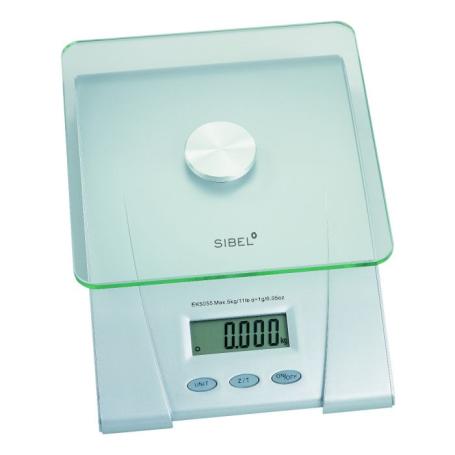 SIBEL Digitale Weegschaal glas Max 5kg